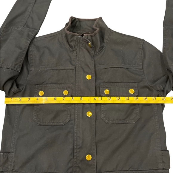 J. Crew Women’s Jacket Size XS Downtown Field Utility Navy Blue with Gold Snaps - Picture 10 of 13